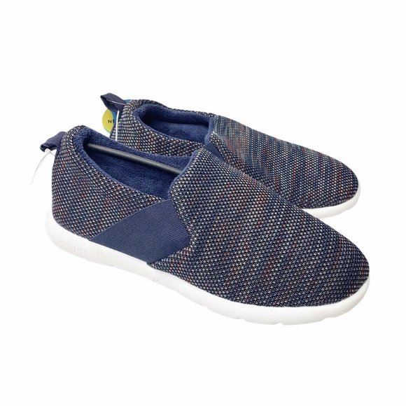 Isotoner Zenz Women's 8 Blue Rainbow Slip Ons